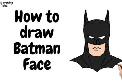 how to draw a batman face