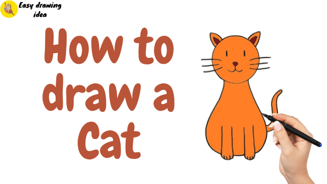 how to draw a cat