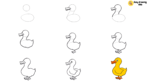 How To Draw A Duck Step By Step - Hand Of Art