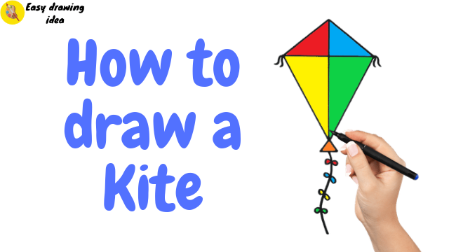how to draw a kite