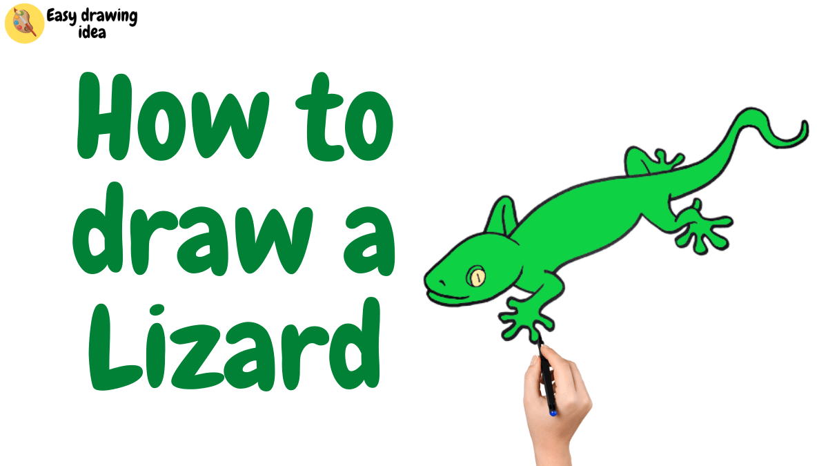 how to draw a lizard