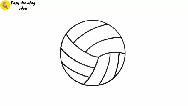 draw a volleyball step 4: add more curves