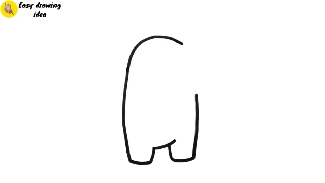 draw among us with jason mask - step 2: erase face part
