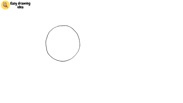 draw an arctic fox - step 1: sketch a circle