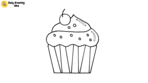 How to Draw a Cupcake Step by Step - Hand Of Art