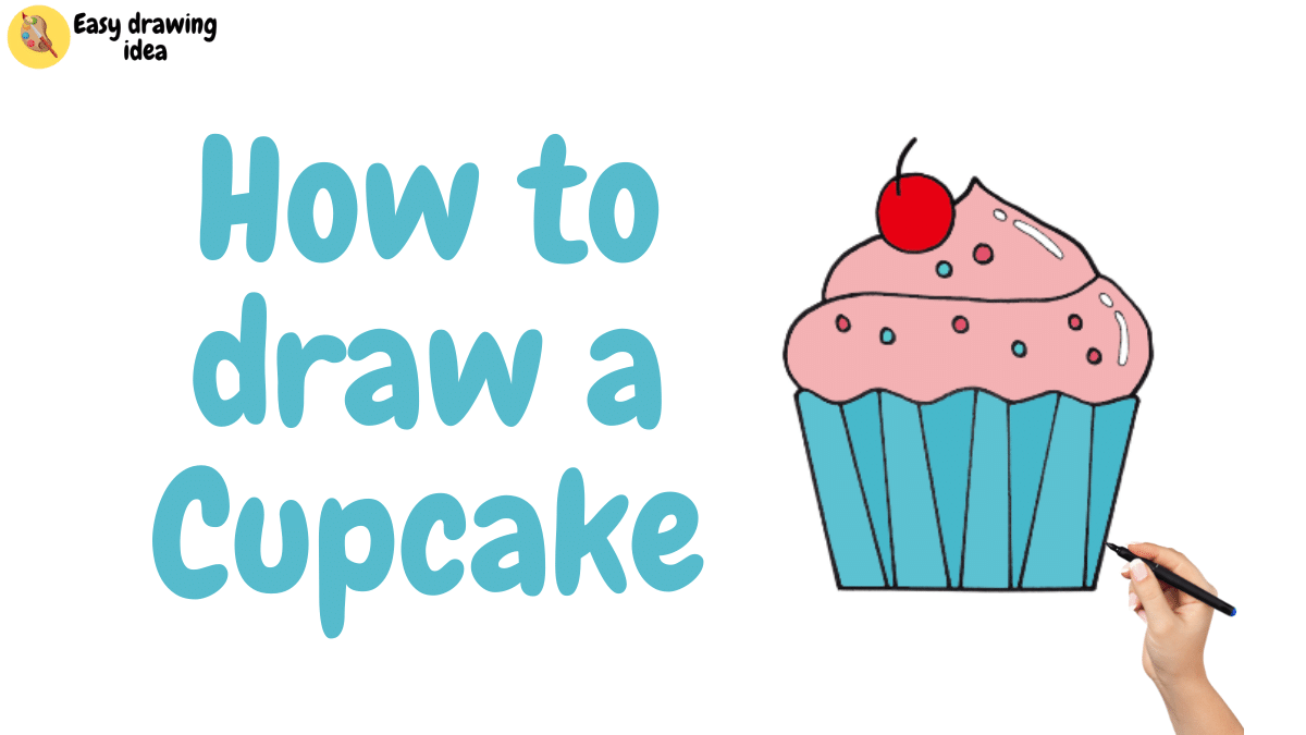 how to draw a cupcake