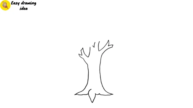 Draw a Tree - Step 2: Add Some Branches and Roots