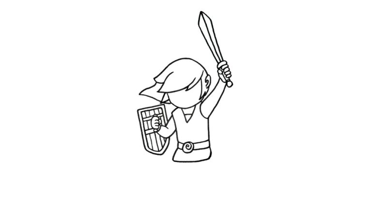 How To Draw Link Step By Step