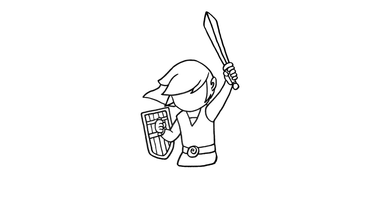 How To Draw Link Step By Step