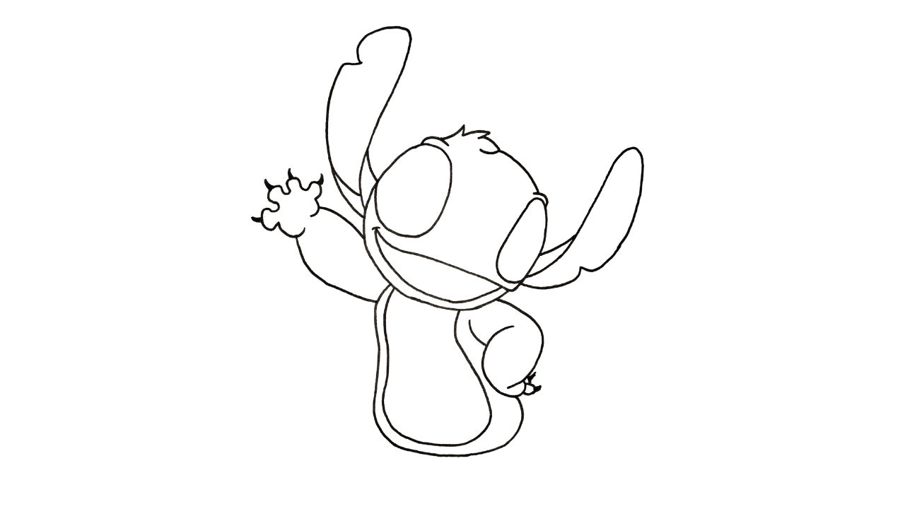 How To Draw Stitch Step By Step
