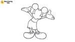 How To Draw Mickey Mouse Step By Step