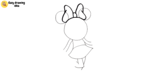 How To Draw A Minnie Mouse Step By Step For Kids - Hand Of Art