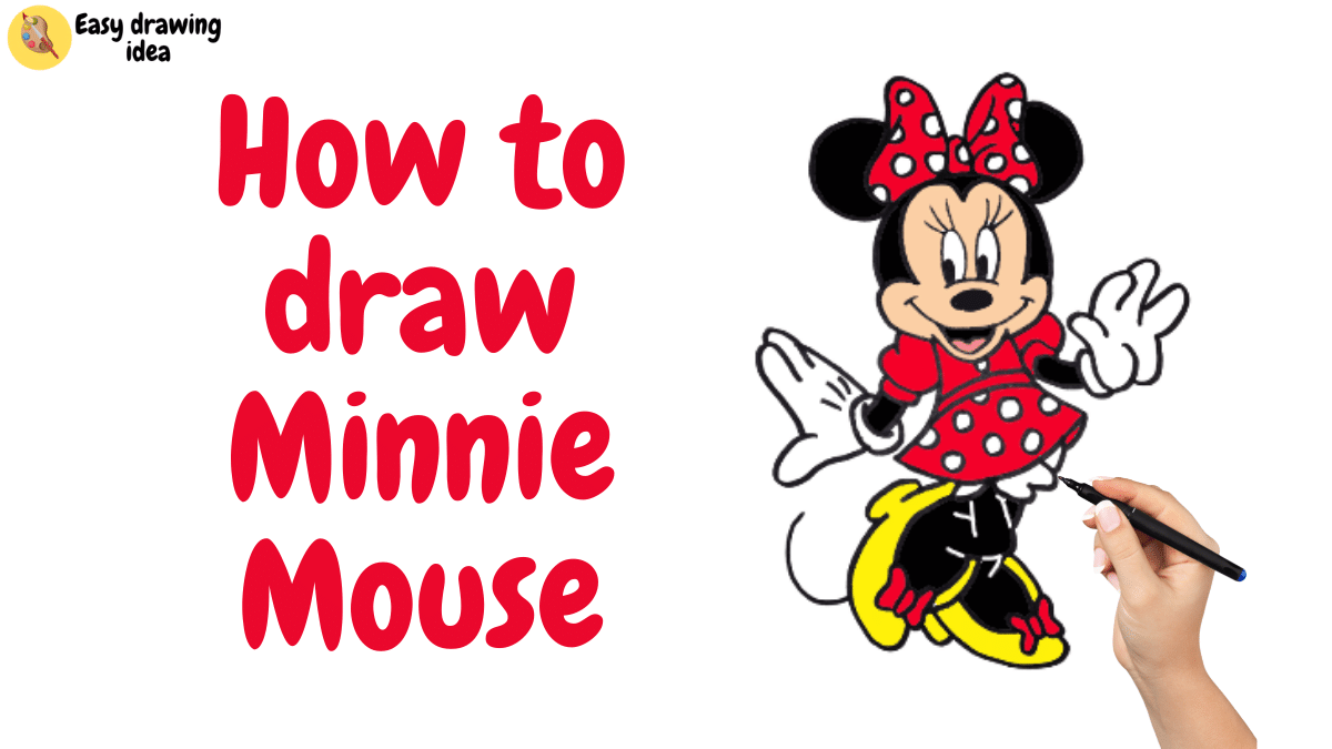 how to draw minnie mouse