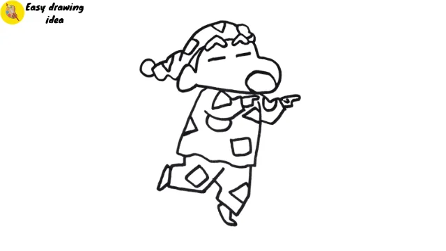 draw shinchan - step 7: add texture to the outfits