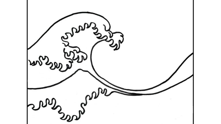 Stomp Wave Drawing How to Draw a Wave Step by Step - Hand Of Art