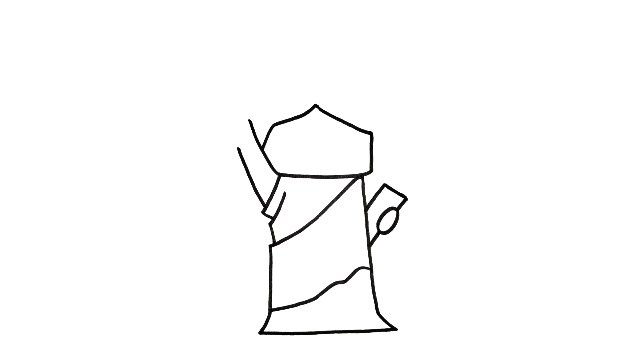 How To Draw Statue of Liberty Step By Step Hand Of Art