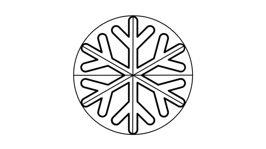 How To Draw A SnowFlake Step By Step - Hand Of Art
