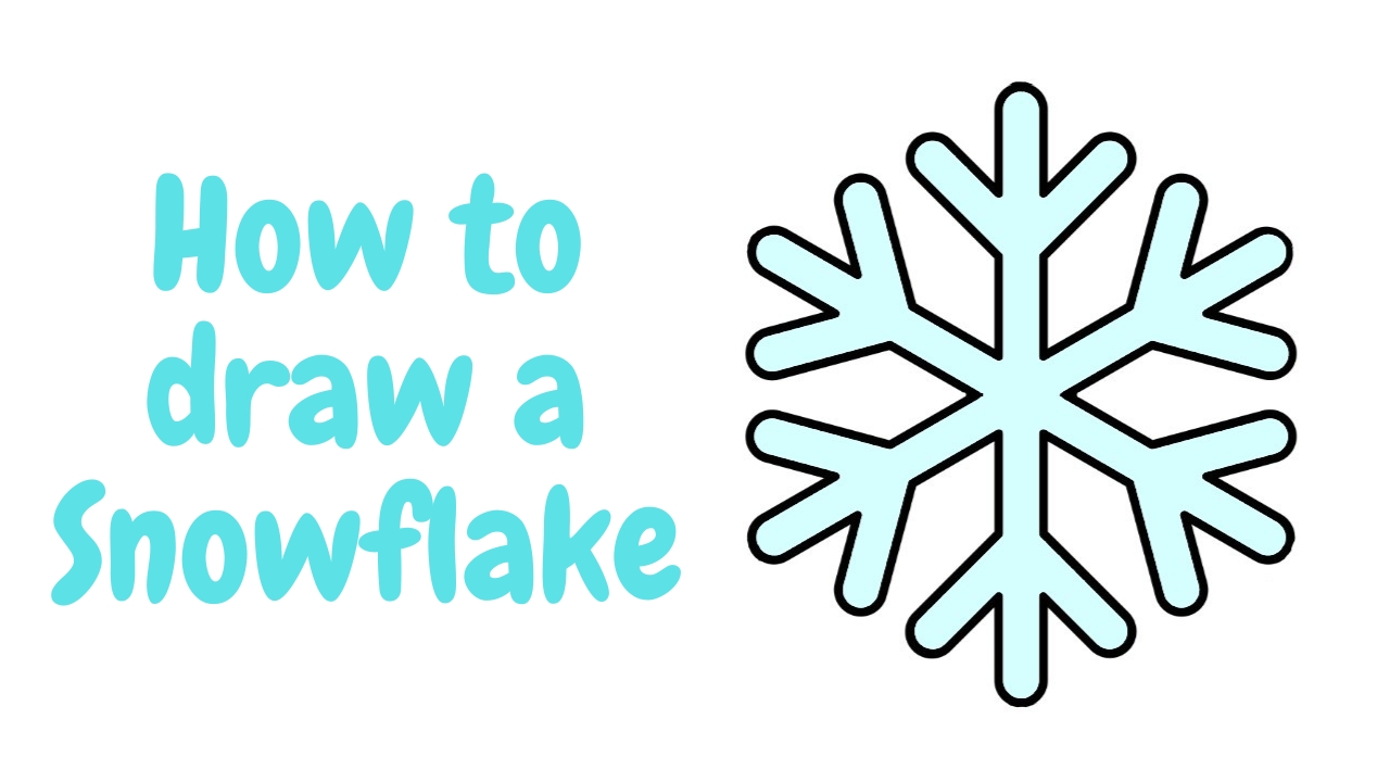 how to draw a snowflake