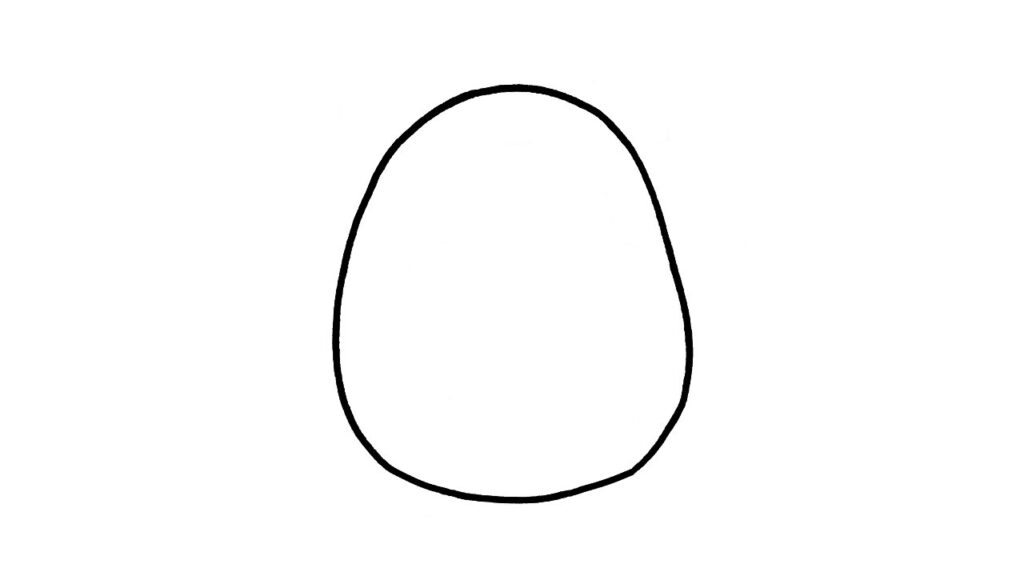 draw a hamster step 1: outline hamster body