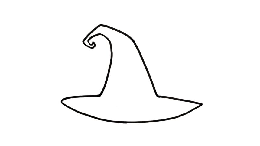 How to Draw a Witch Hat Step by Step - Hand Of Art