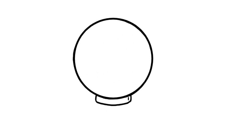 How To Draw a Snow Globe Step by Step - Hand Of Art