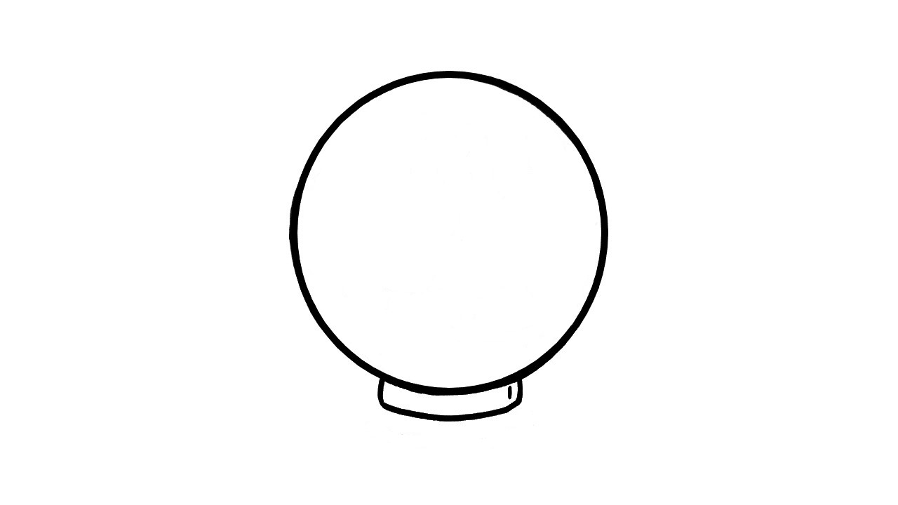 How To Draw a Snow Globe Step by Step - Hand Of Art